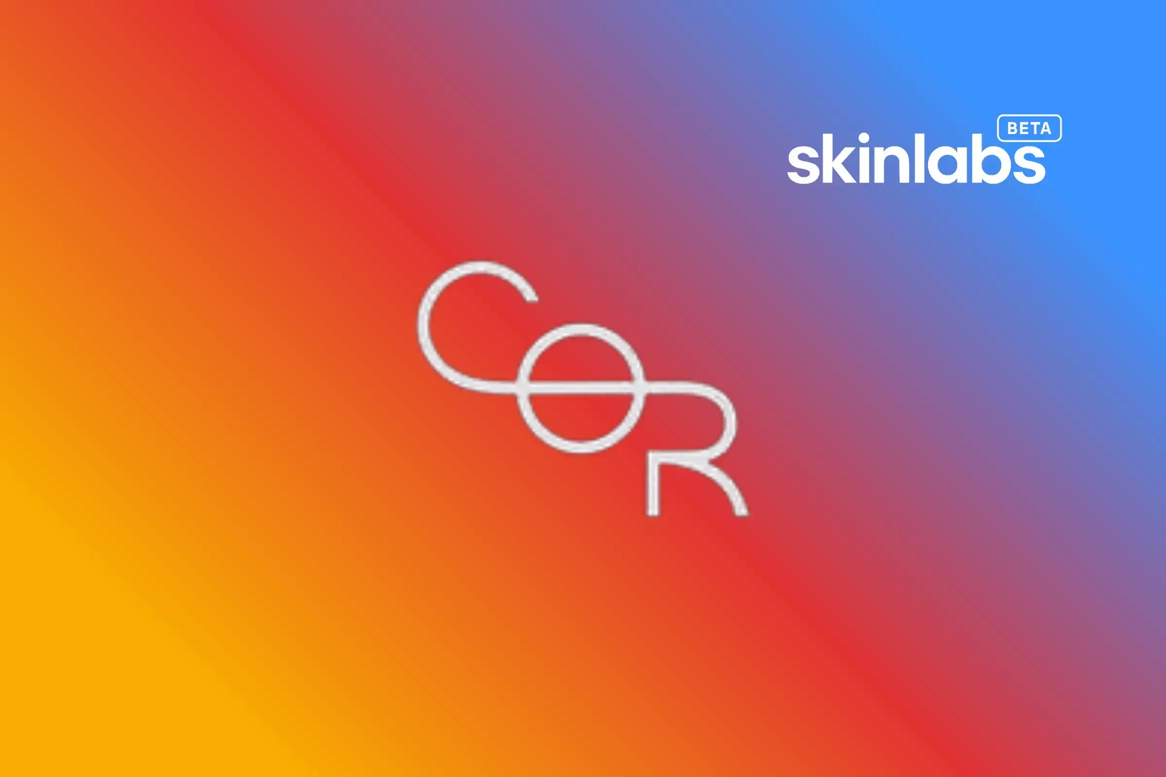 COR Skincare brand banner
