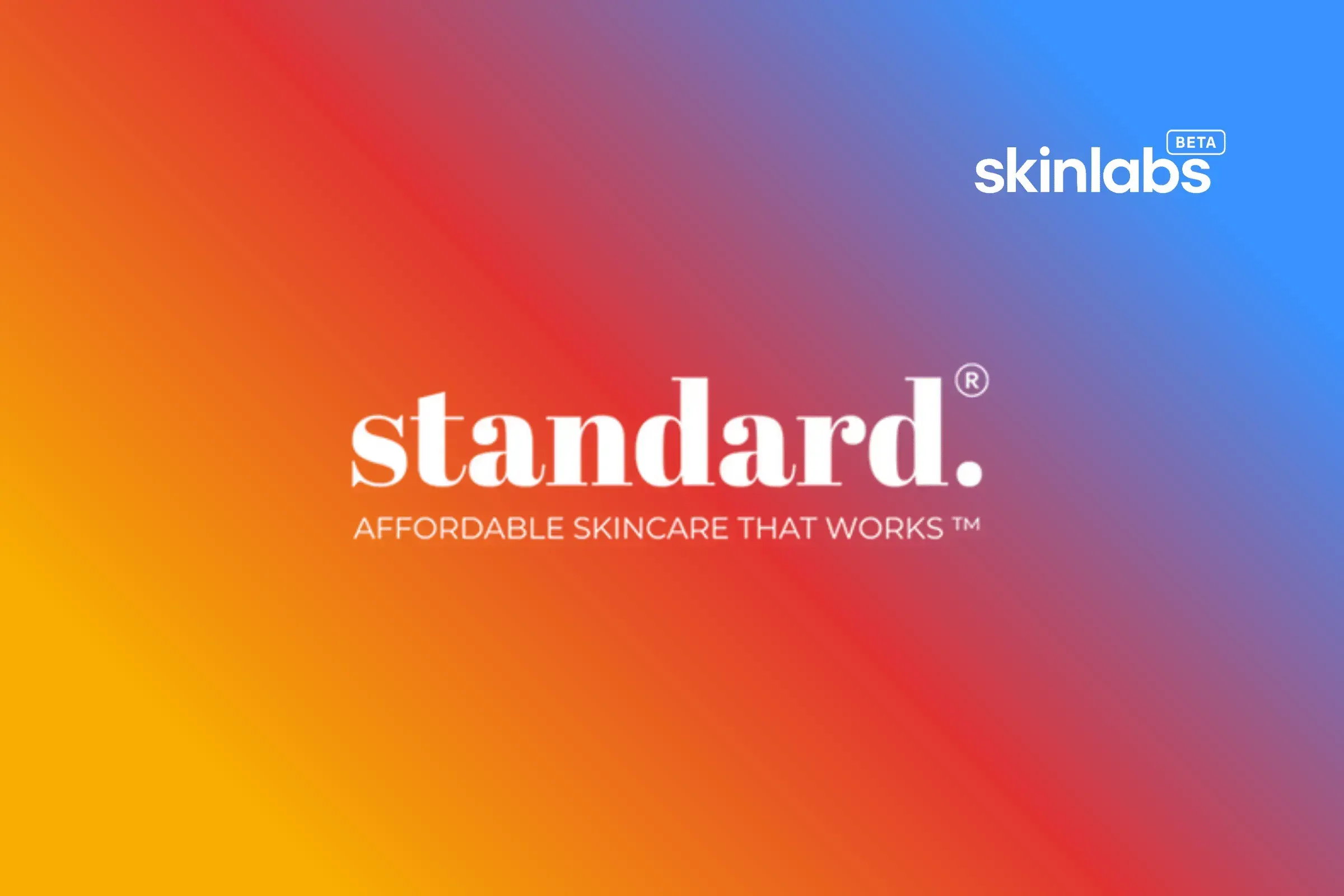 Moisturiser product photography — Standard Beauty brand banner